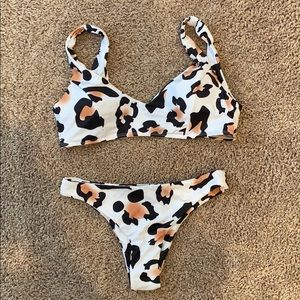 Leopard print bikini size small